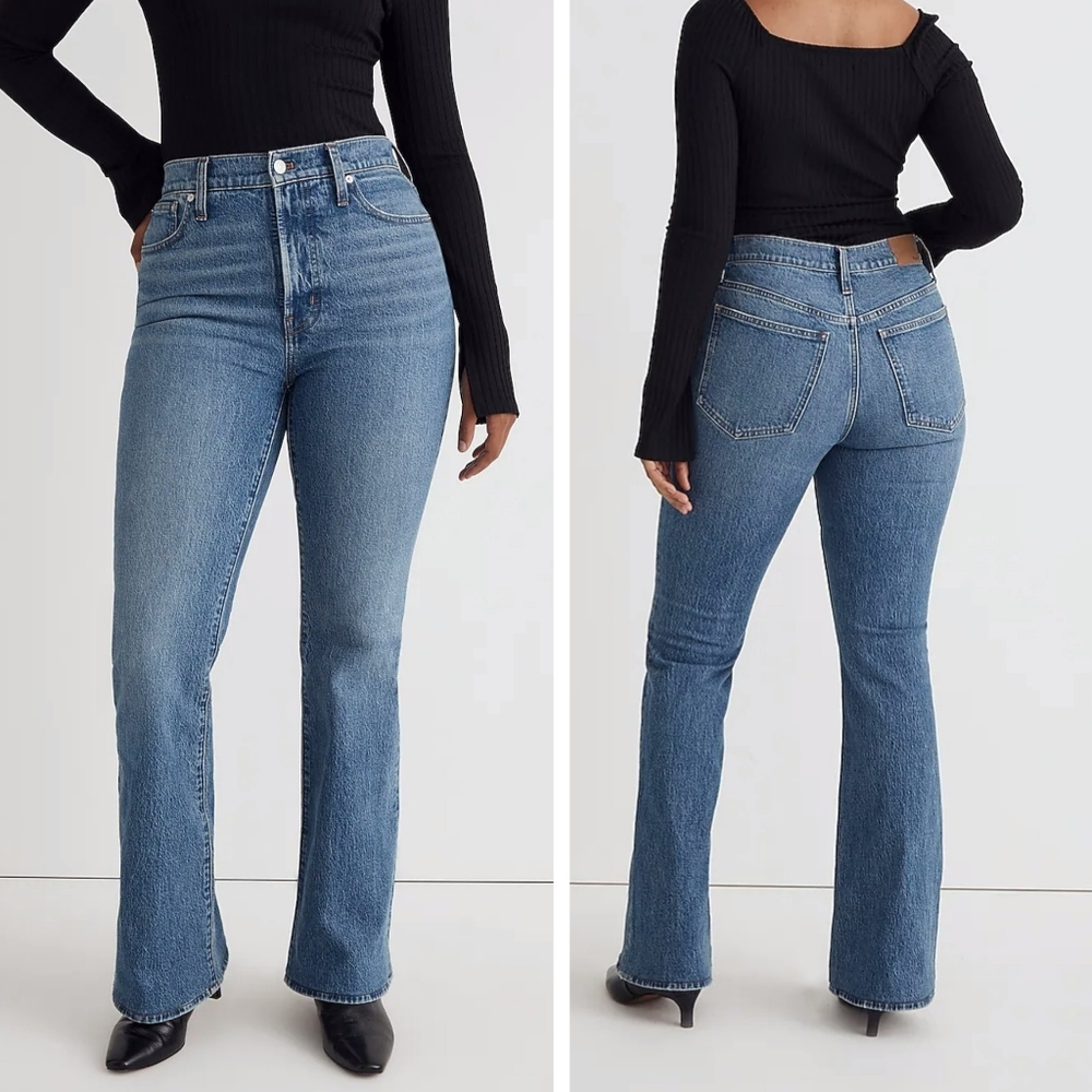 Madewell Women's Boot Cut Jeans in Classic Blue